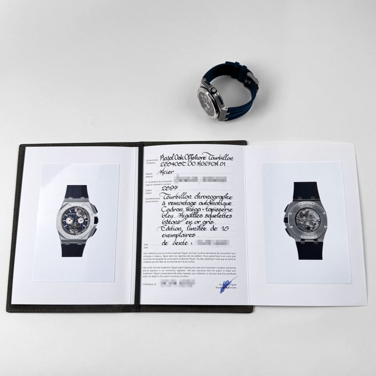 Royal Oak Offshore Tourbillon Chronograph Steel Blue Dial 44mm Product Image 10