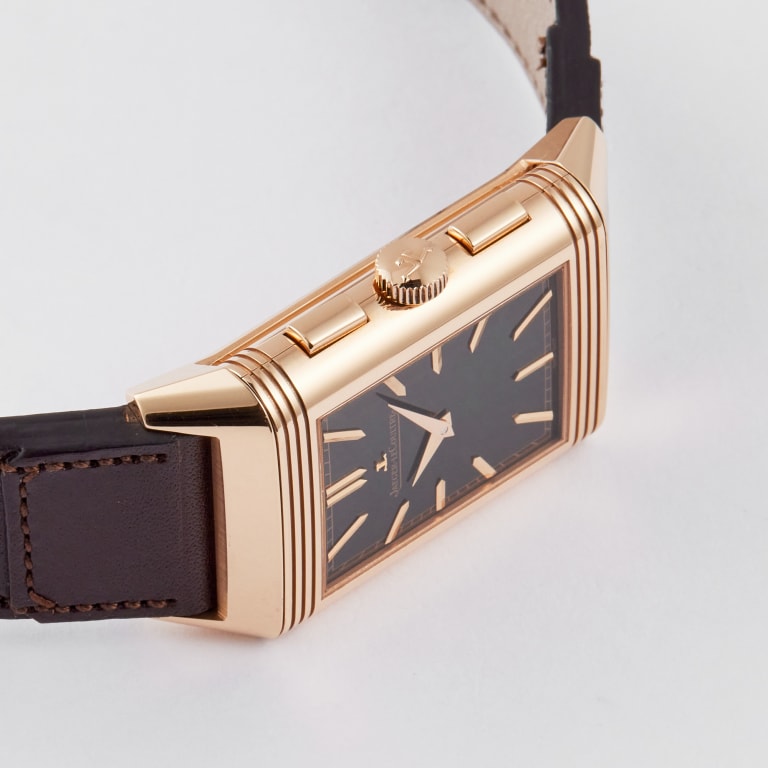 Reverso Tribute Chronograph Rose Gold Black Dial 30mm Product Image 3
