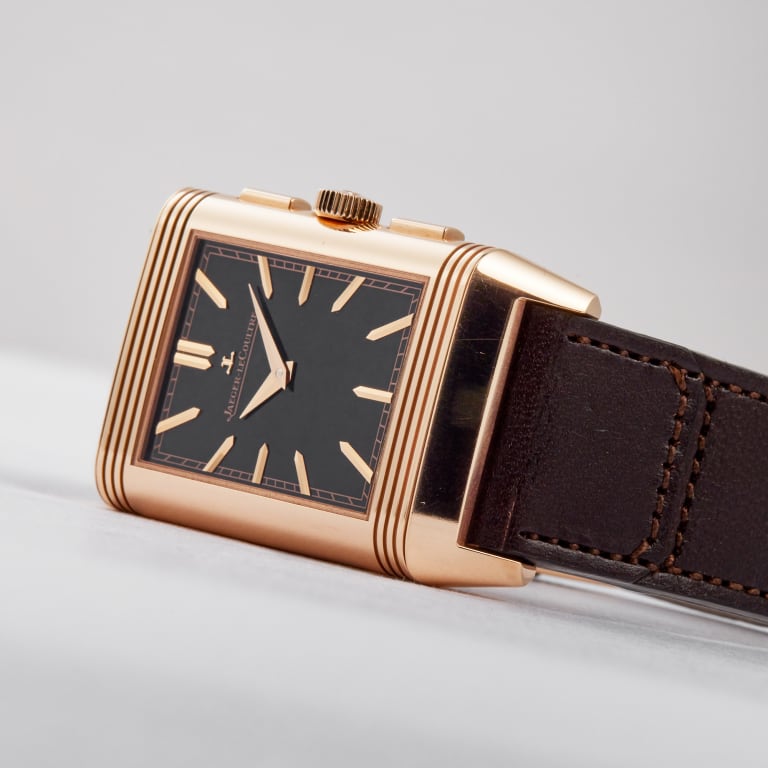 Reverso Tribute Chronograph Rose Gold Black Dial 30mm Product Image 11