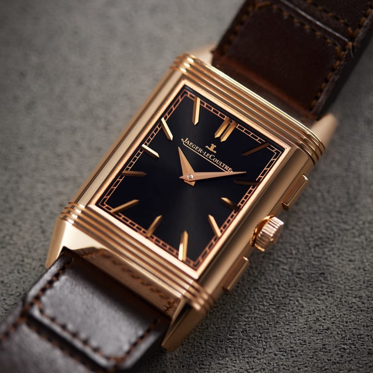 Reverso Tribute Chronograph Rose Gold Black Dial 30mm Product Image 15