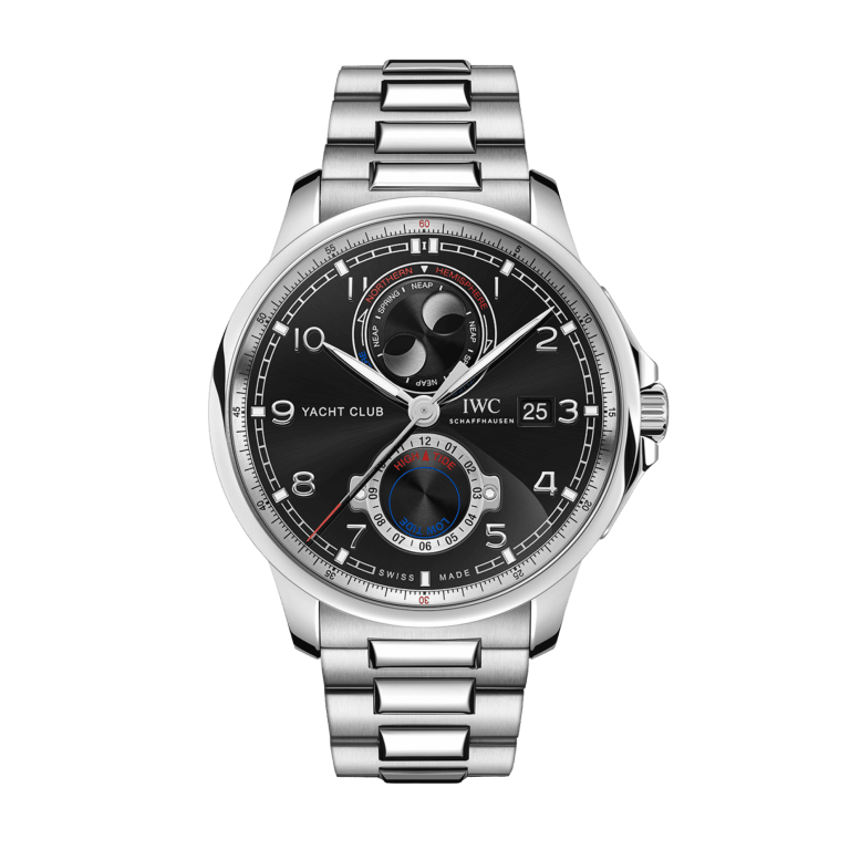 Portugieser Yacht Club "Moon & Tide" Steel Black Dial 44mm Product Image 5