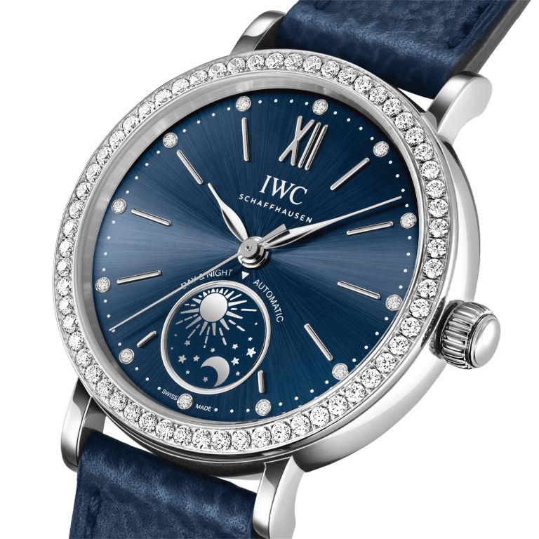 Portofino Day & Night Steel Diamond Blue Dial 34mm Product Image 1