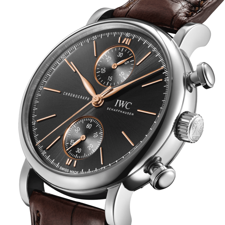 Portofino Chronograph Steel Black Dial 39mm Product Image 1