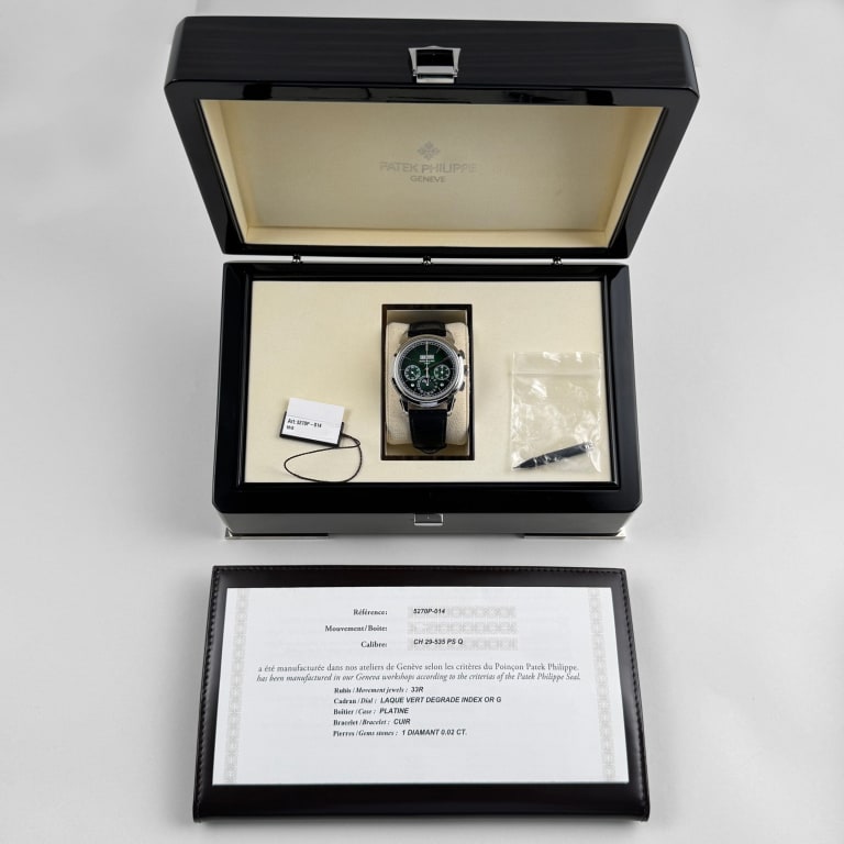 Perpetual Calendar Chronograph Platinum Green Dial 41mm Product Image 10
