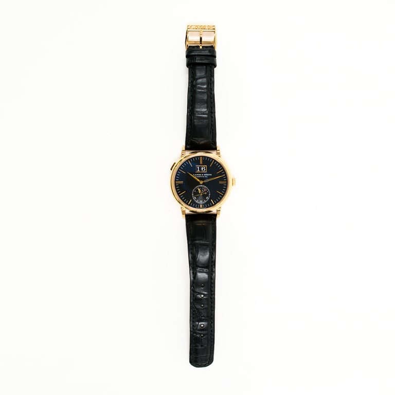 Saxonia Moonphase Rose Gold Black Dial 40mm Product Image 1
