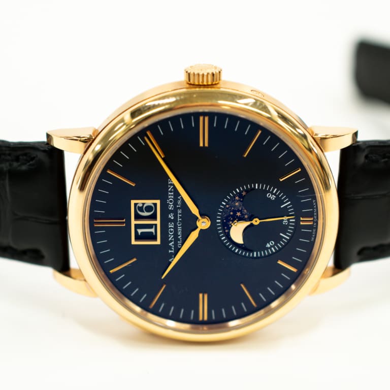 Saxonia Moonphase Rose Gold Black Dial 40mm Product Image 2