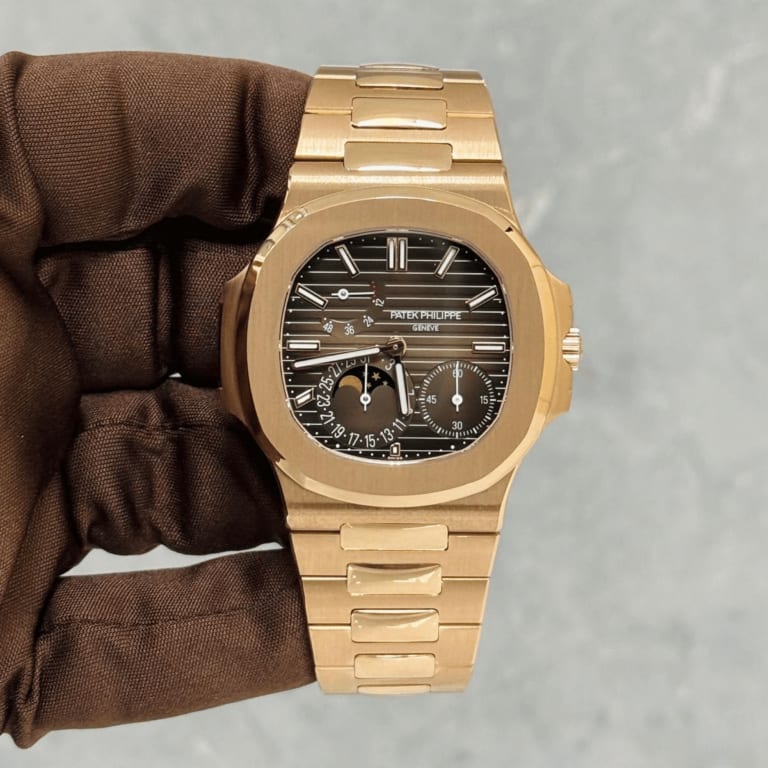 Nautilus Moonphase Rose Gold Brown Dial 40mm Product Image 1