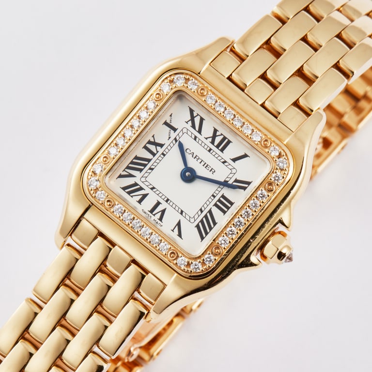 Panthère de Cartier Yellow Gold Diamond White Dial 22mm Product Image 1