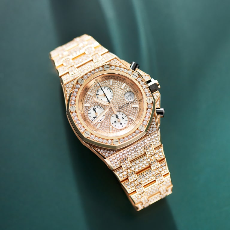Royal Oak Offshore Rose Gold Diamond Pave Dial 42mm Product Image 12