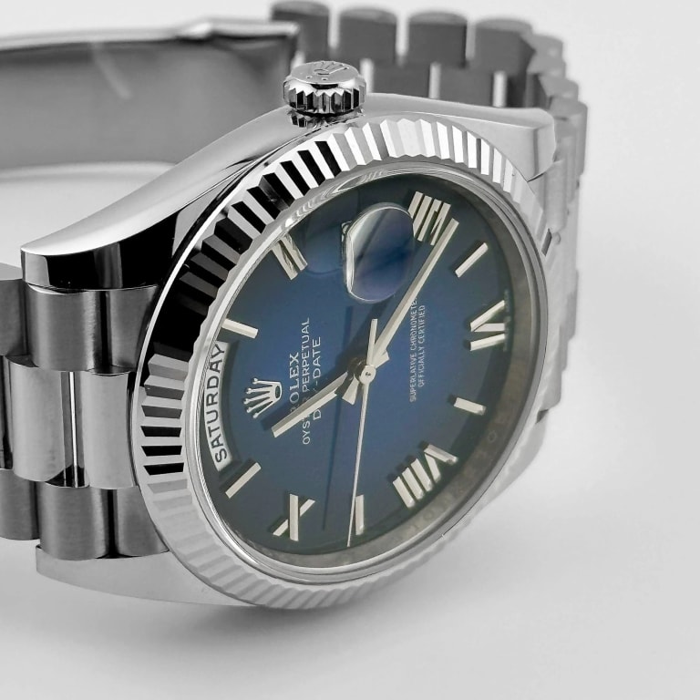 Day-Date White Gold Blue Ombré Dial 40mm Product Image 3