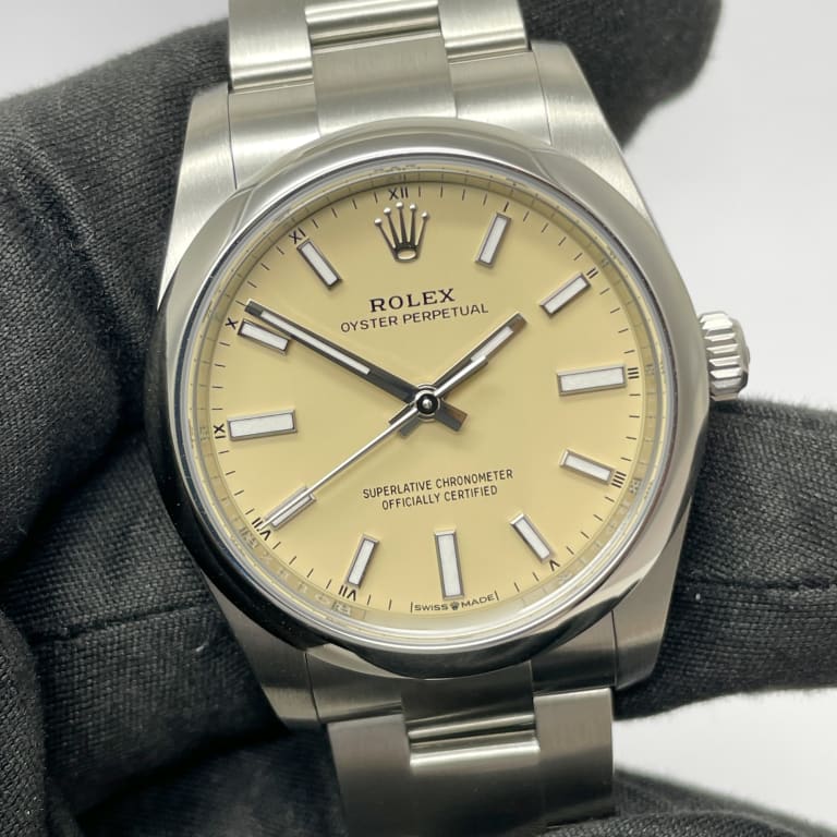 Oyster Perpetual Steel Beige Dial 34mm Product Image 1