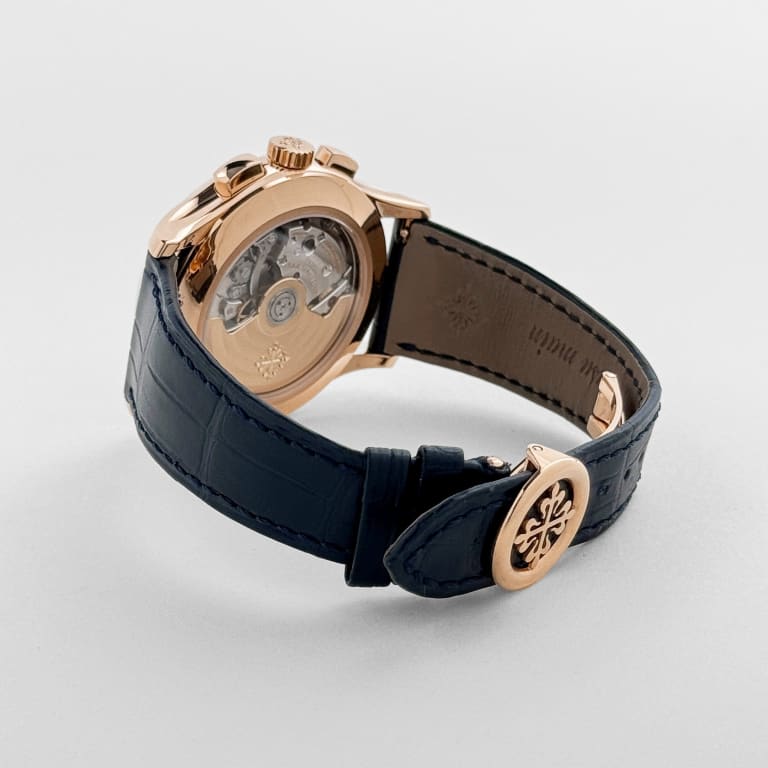 Annual Calendar Chronograph Rose Gold Blue Dial 42mm Product Image 7