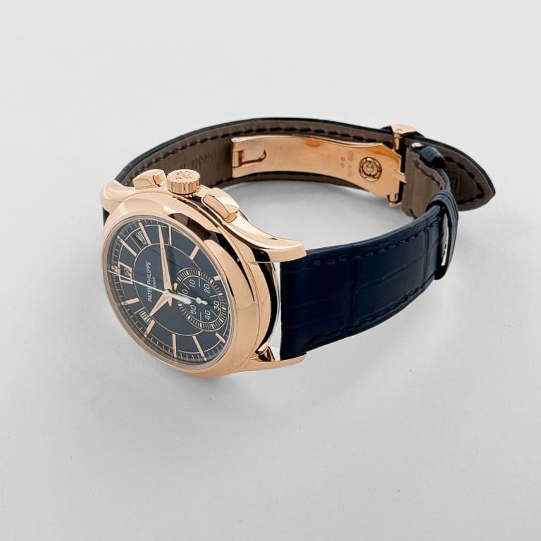 Annual Calendar Chronograph Rose Gold Blue Dial 42mm Product Image 3