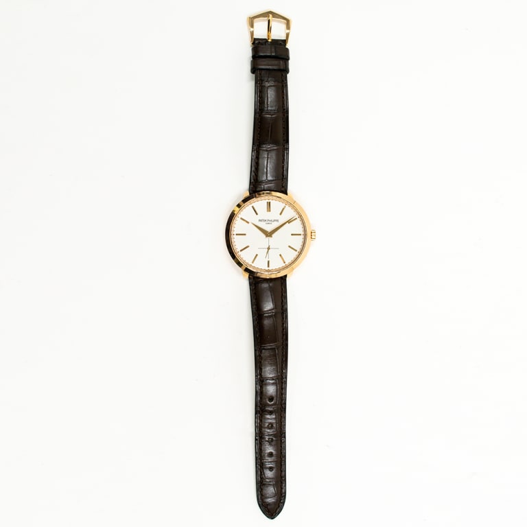 Calatrava Rose Gold Silver Dial 38mm Product Image 1
