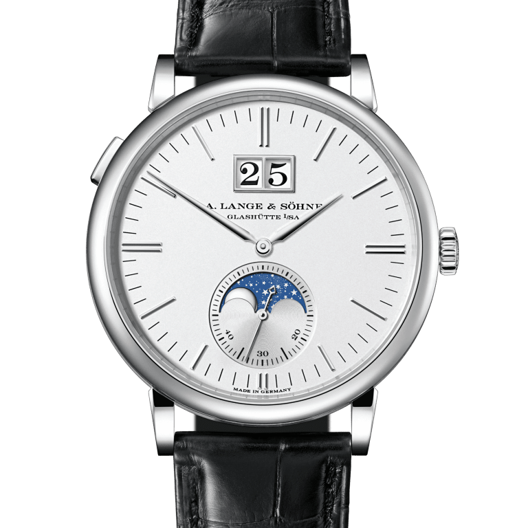 Saxonia Moonphase White Gold Silver Dial 40mm Product Image 1