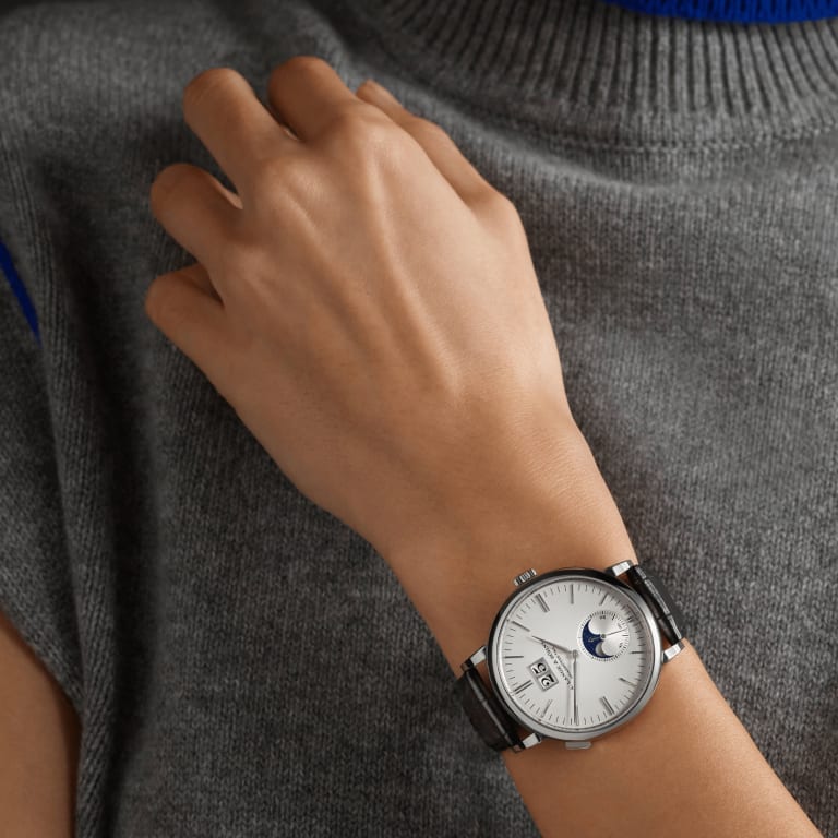 Saxonia Moonphase White Gold Silver Dial 40mm Product Image 4