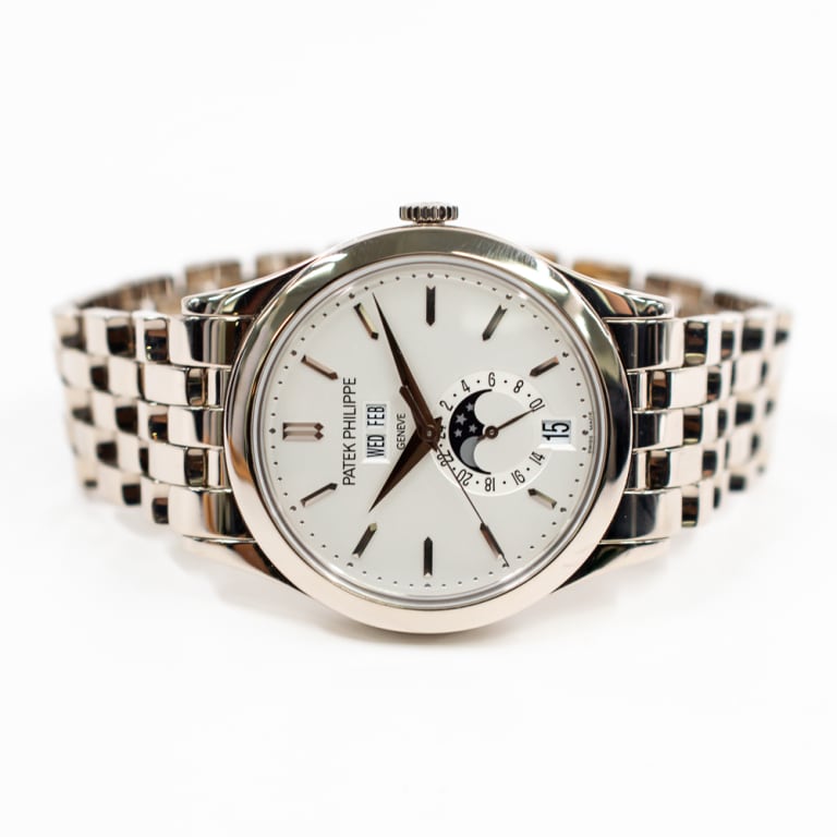 Annual Calendar White Gold Silver Dial 38mm Product Image 2