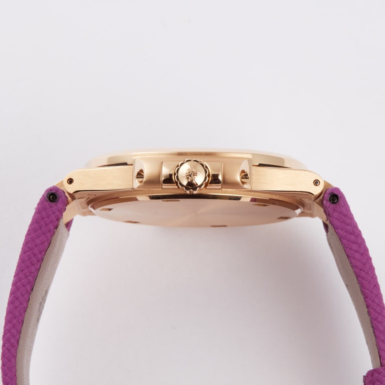Nautilus Rose Gold Diamond Purple Dial 32mm Product Image 4