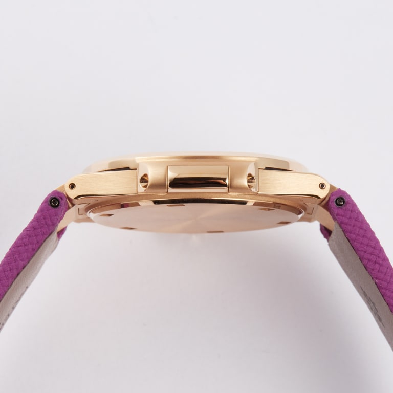 Nautilus Rose Gold Diamond Purple Dial 32mm Product Image 5