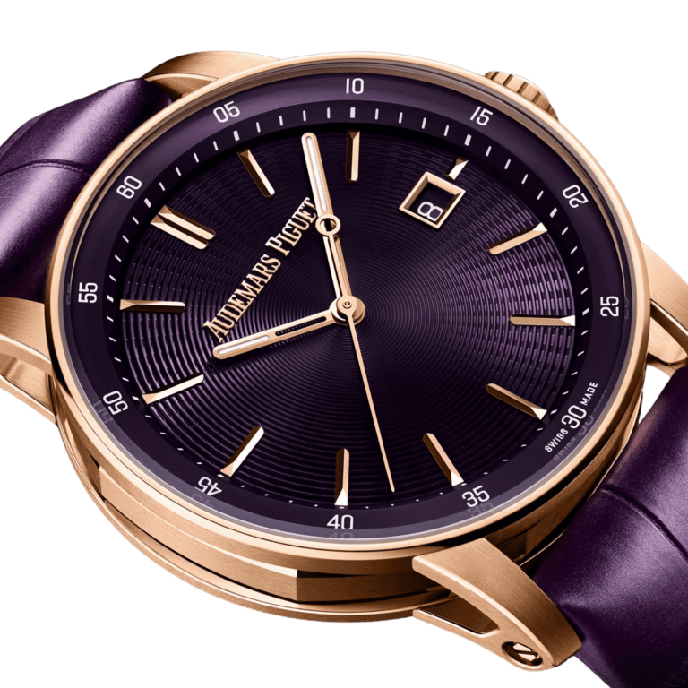 Code 11.59 Rose Gold Purple Dial 38mm Product Image 1