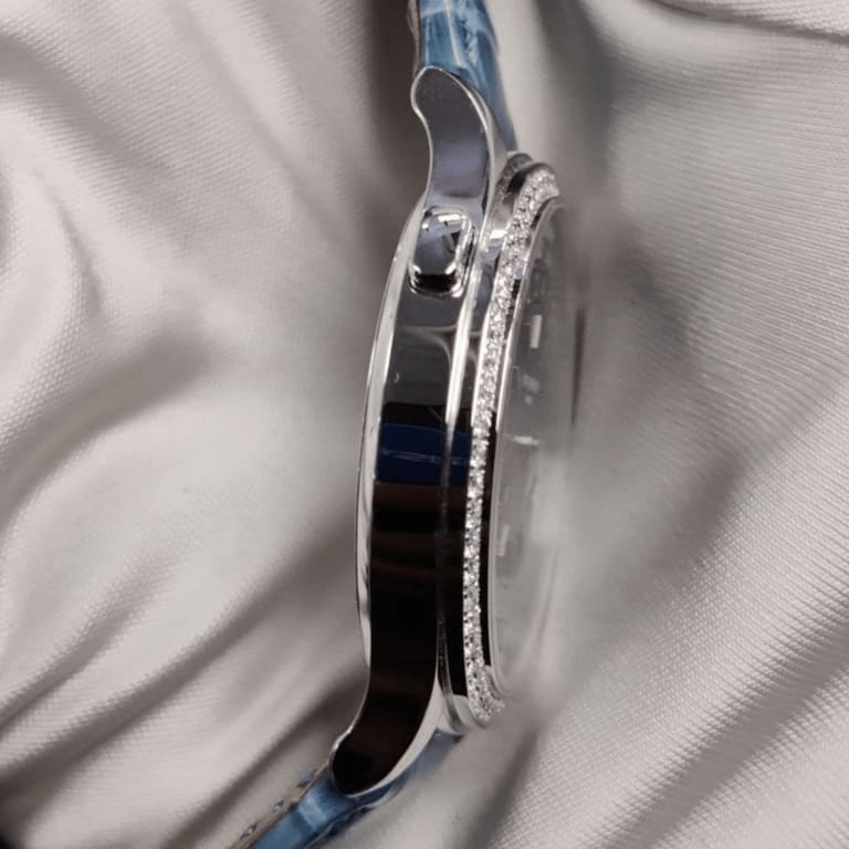 World Time "Beijing" White Gold Diamond Blue Dial 36mm Product Image 3