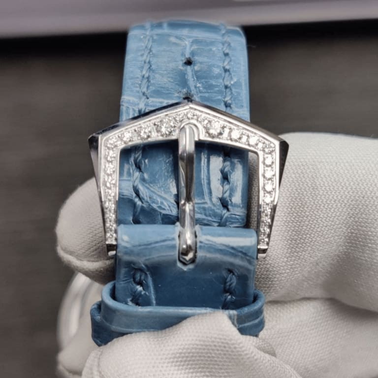 World Time "Beijing" White Gold Diamond Blue Dial 36mm Product Image 4