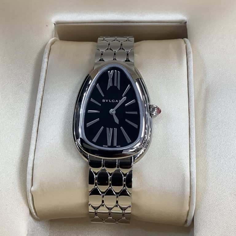 Serpenti Seduttori Steel Black Dial 33mm Product Image 1