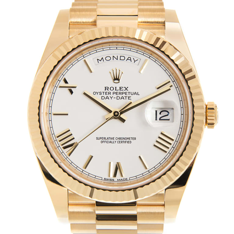 Day-Date Yellow Gold White Dial 40mm Product Image 3