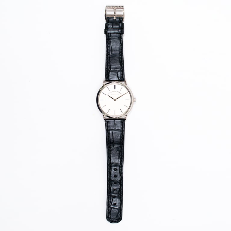 Saxonia Thin White Gold Silver Dial 37mm Product Image 1