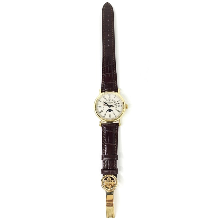 Perpetual Calendar Retrograde Date Yellow Gold White Dial 38mm Product Image 2