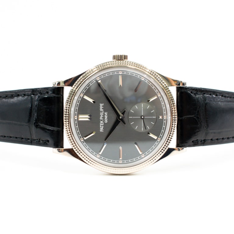 Calatrava Clous de Paris White Gold Grey Dial 39mm Product Image 2