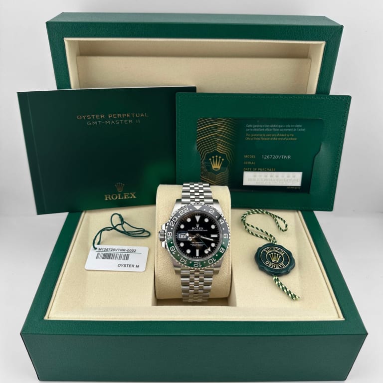 GMT-Master II Steel Jubilee Black Dial "Sprite" 40mm Product Image 6