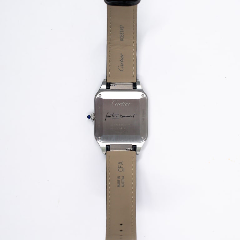 Santos-Dumont Steel Black Dial 31mm Product Image 3