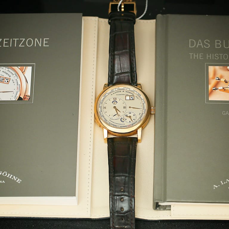 Lange 1 Timezone Yellow Gold Silver Dial 41mm Product Image 7