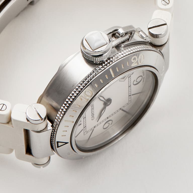 Pasha de Cartier Steel White Dial 33mm Product Image 3
