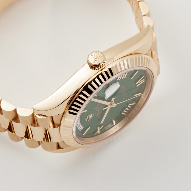 Day-Date Yellow Gold Green Dial 40mm Product Image 3