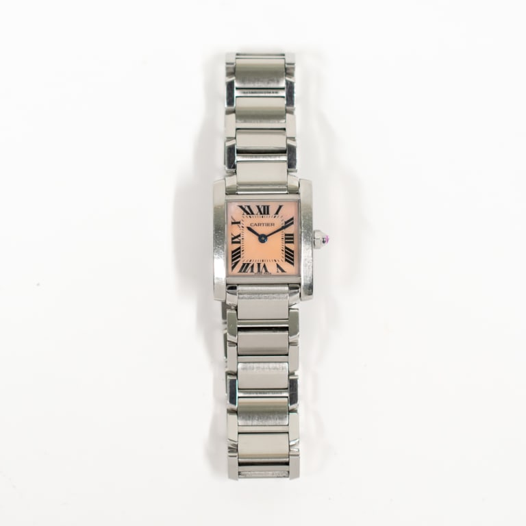 Tank Française Steel Pink Mother of Peal Dial 20mm Product Image 1