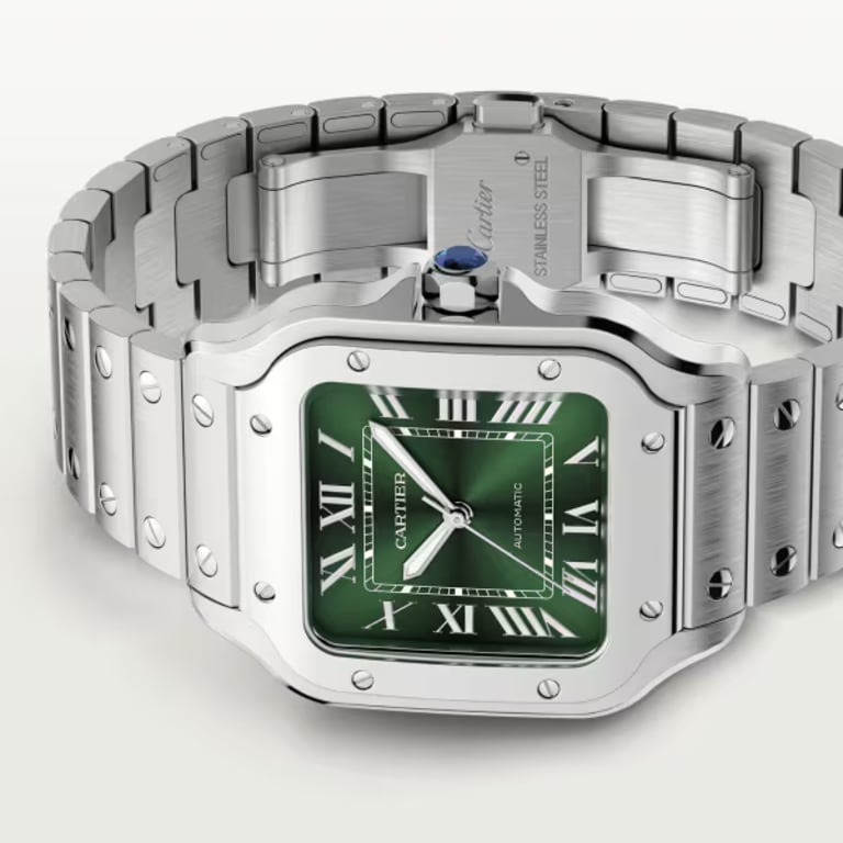 Santos de Cartier Steel Green Dial 35mm Product Image 2