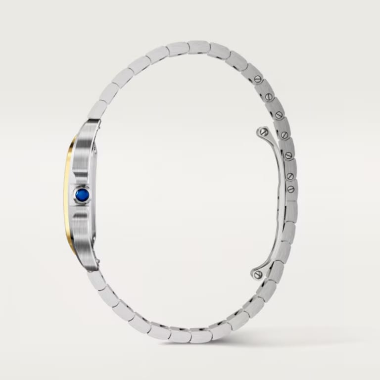 Santos de Cartier Yellow Gold & Steel Silver Dial 34mm Product Image 4