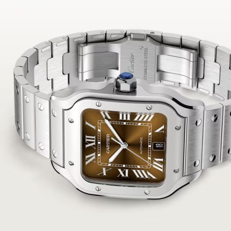 Santos de Cartier Steel Brown Dial 35mm Product Image 2