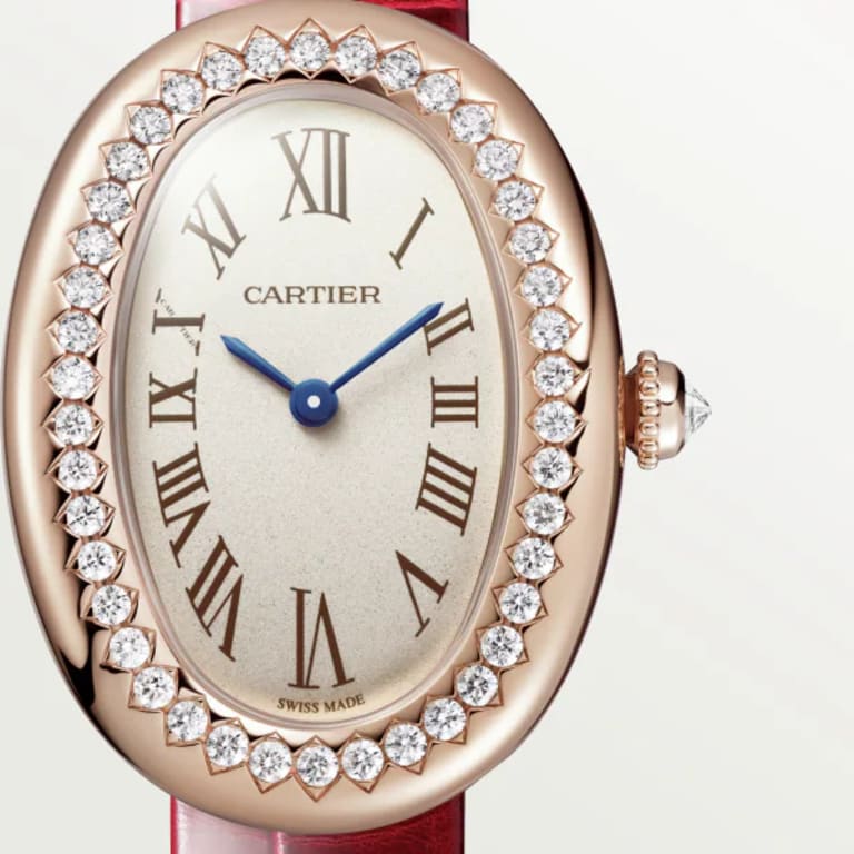 Baignoire de Cartier Rose Gold Diamond Silver Dial 23mm Product Image 1