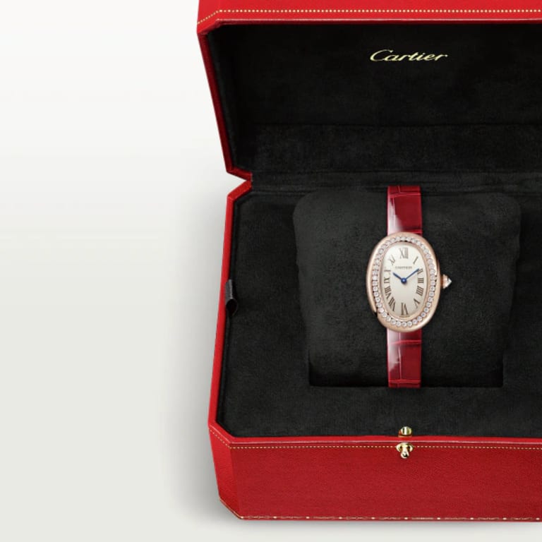 Baignoire de Cartier Rose Gold Diamond Silver Dial 23mm Product Image 4
