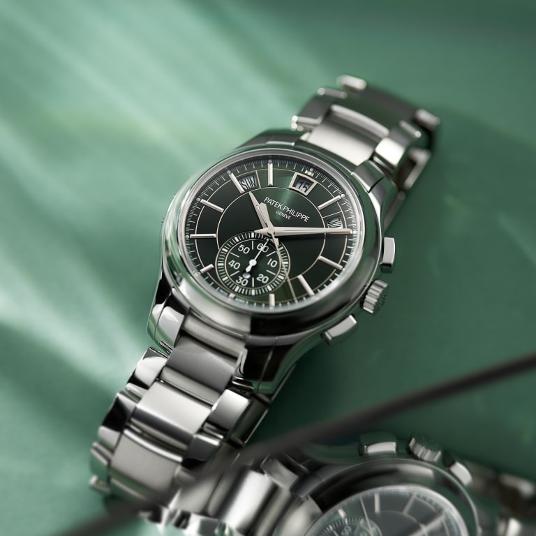 Annual Calendar Chronograph Steel Green Dial 42mm Product Image 9