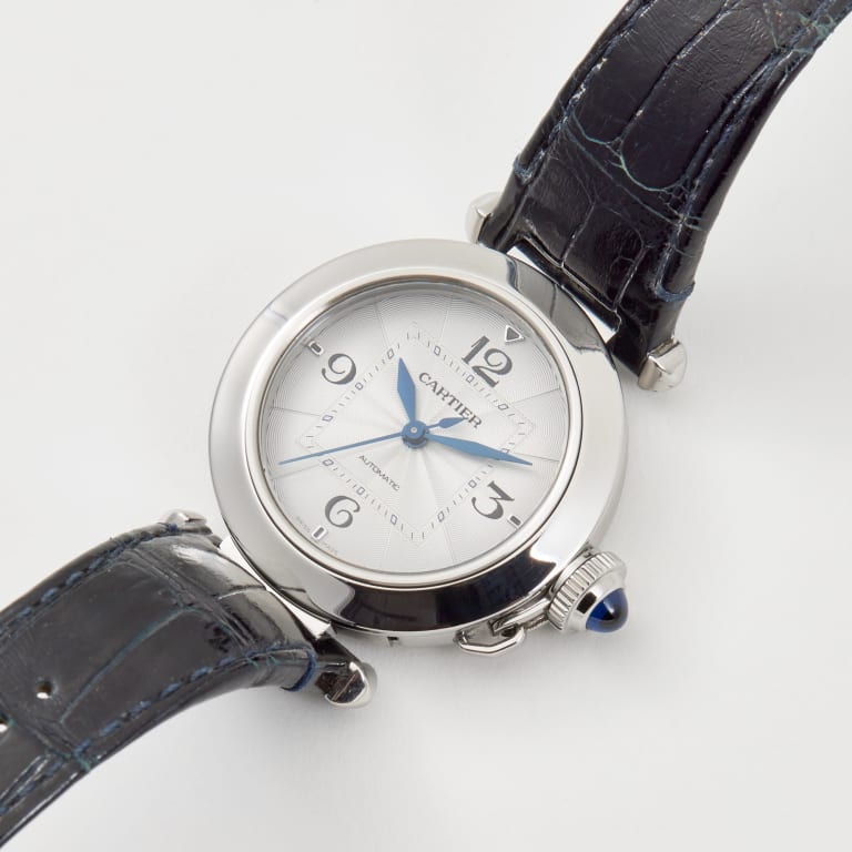 Pasha de Cartier Steel Silver Dial 35mm Product Image 1