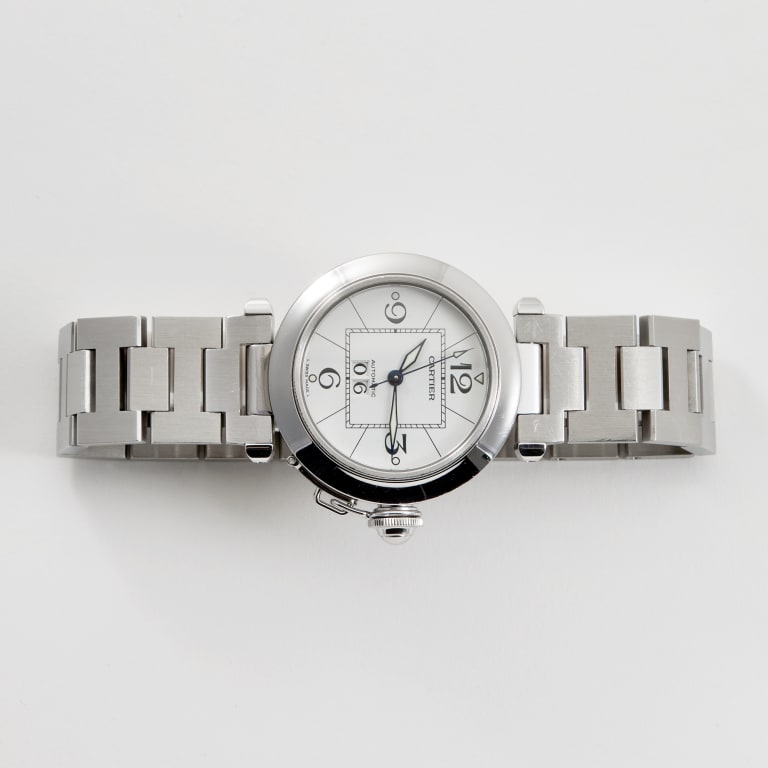 Pasha de Cartier Steel White Dial 35mm Product Image 9