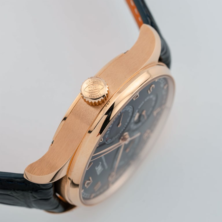 Portugieser Perpetual Calendar Rose Gold Blue Dial 42mm Product Image 2