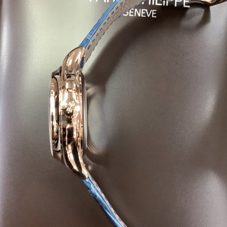 Annual Calendar Chronograph Rose Gold Blue Dial 42mm Product Image 3