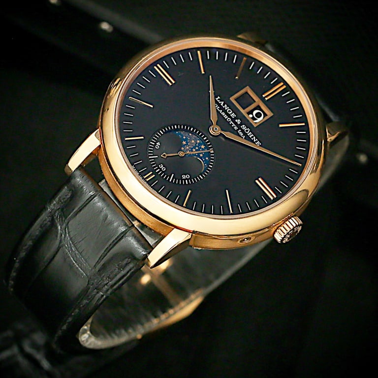 Saxonia Moonphase Rose Gold Black Dial 40mm Product Image 3