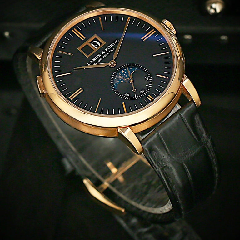 Saxonia Moonphase Rose Gold Black Dial 40mm Product Image 4