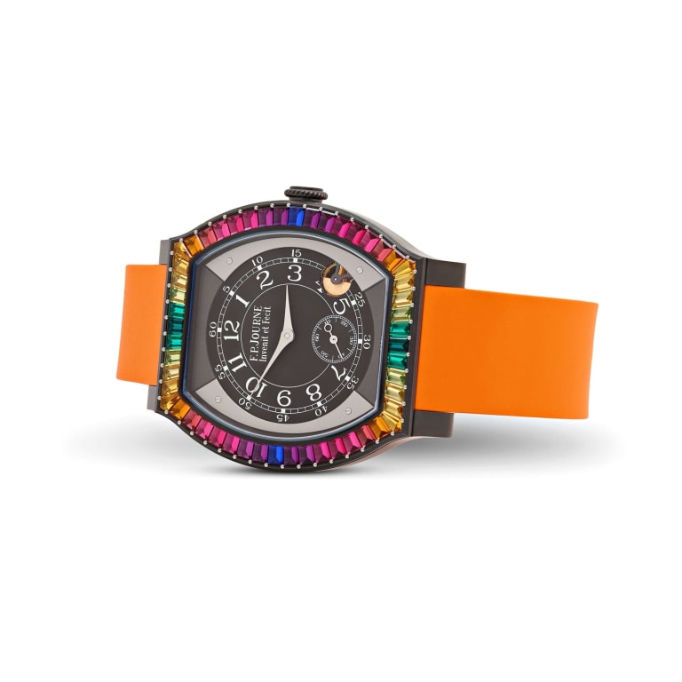 Élégante "Gino's Dream" Titanium Rainbow Black DIal 48mm Product Image 1